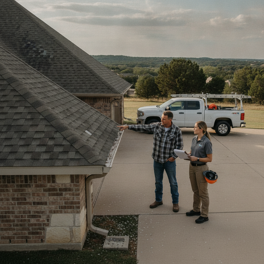 Insurance claim vs cash job — Roofing Contractors guide illustration in Granbury, Texas